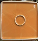 Fiesta Fiestaware Tangerine 8 5  Square Utility Tray Napkin Holder Rare   