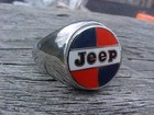 American Motors Amc Jeep Silver Chrome Ring Size  12 Nos Unique Hi-quality