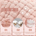 Muslin Burp Cloths Baby Girl 6 Pack - 20  X 10  - Ultra Soft   Absorbent  6-laye