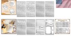 Reusable 4x7 Inch Metal Stencils For Engraving  Painting  And Journaling