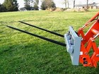 Skid Steer Double Bale Spear Attachment 2 X 49  Prong Hay Bale Handler Cat-m