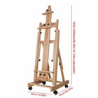 Heavyduty Studio Artist Easel Large H-frame Wood Painting Art Easel Standing  