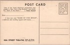 New York City Broadway Advertising Postcard Dark Of The Moon 46th Street Theatre