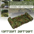 13-26ft Camping Camouflage Netting Military Camo Sunshade Mesh Hunting Car Cover
