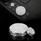 Bling Center Console Multimedia Knob Button Cover Compatible With Cadillac
