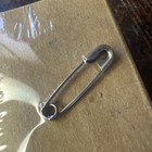 Vintage Box Of  1950s Risdon Mfg  Nickel Plated Brass Safety Pins Bulk Size 1