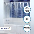 Clear Mildew Resistant Extra Wide Peva Shower Curtain Liner  82  X 74  