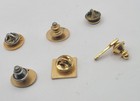 Set Of 6 Vtg Goldtone Sky Chefs Service Tack Pinbacks Enamel Cz Ruby Stones
