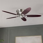 Hunter Fan 52 Inch Low Profile Brushed Nickel Indoor Ceiling Fan With Pull Chain