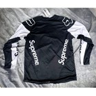 Supreme Fox Racing Motocross Jersey Black White Mesh Long Sleeve Xl Nwt