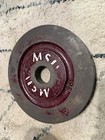 Milled York Barbell 25 Lb Olympic Weight Plates Pair x2  Vintage  Rare 