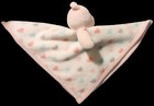 Sl Home Fashions Bear Plush Hearts Baby Lovey Pink White Security Blanket S L