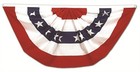 6 Pack Usa Pleated Fan Flag 3x6 Feet American Us Bunting Flags Half Fan Banner