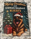 Christmas German Shepherd Santa Dog Lover 4 6x6 6    Blank Inside Greeting Card