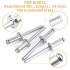 Pop Rivets  Pop Rivets Assortment Kit  Aluminum Rivets Kit  Pop Rivet Set Inc   