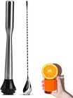 Muddler For Cocktails Stainless Steel  Muddlers Pestle With Stirring Spoon  B   