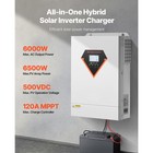 Hybrid Solar Inverter Charger 6000w Single-phase With 120a Mppt Controller