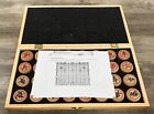 Chinese Chess  xiangqi  Set W  Folding Board Game Box   Wooden Chess Pieces 14 