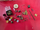 Lot Of Miniature Dollhouse Wired Lights Whole And Parts Bonus Misc Metal Parts