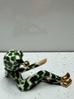 Vintage Lefton Japan Holly Elf Pixie Figurine Spaghetti Hair Green
