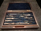Antique 1800s Brass Engineering Mechanical Drafting drawing Set