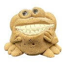 1970s Handmade Stoneware Frog Toothy Grin Dentist Dental Ceramic Vintage