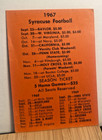 1967 Syracuse University Orangemen  Football Pocket Schedule Card