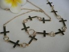 Women Gold Metal Cross Weekend Hair Head Chain Headband Beach Fashion Jewelry Tx