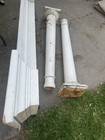 Antique Fireplace Mantle White With Columns 