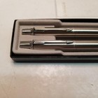 Parker Jotter Stainless Steel Ballpoint Pen   Pencil Set In Box