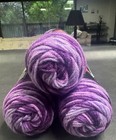 Red Heart Super Saver Purple Tones Yarn 3 Pack  5 Oz Each Skein