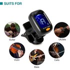At-01a Clip-on Lcd Digital Tuner For Guitar Bass Violin Ukulele Chromatic
