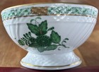 Rare Vintage 1930s Herend Chinese Bouquet Green 5  Footed Bowl 1364  pre-wwii 