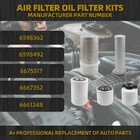 Filter Kit Oil Fuel Diesel Air Inner For Bobcat T140 T180 T190 763 Skid Steer