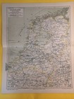 1888 Kingdom Netherlands Geographical Vintage Map Amsterdam Orig  11 5 X 9 C17-6