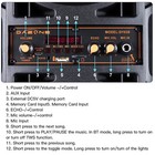 Dual Subwoofers Portable Wireless Speaker Loud Outdoor Party Bluetooth Boombox