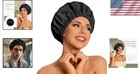 Black Shower Cap With High Elastic Band - Ideal For All Hair Types