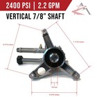 Ar 2400 Psi Power Pressure Washer Pump  7 8  Shaft  Rmw22g24-ez-sx   Kit Options