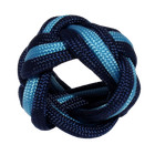 Handmade Scout Neckerchief Slide Woggle Bear Paracord Turks Head Knot Navy Blue