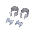 4pcs  3  Stainless Exhaust Band Clamp Step Clamps For Catback Muffler Pipe