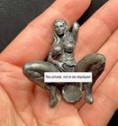 Solid Bronze Bending Squatting Nude Girl Statue Art Beauty Model Statue Decor