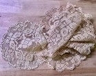 Vintage Tatting Lace Doily Beige Lot Of 9
