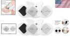 Comfortable Carbon Adhesive Tens Unit Pads - 4 Pack For Muscle Relief 6 5  X 3 