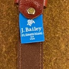 J  Bailey Toddler Boy Small  2t-3t  Red Brown Leather Gold Buckle Belt Nwt