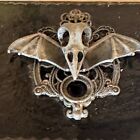 Vintage Trinket Box Bird Skull Bat Wings Gothic Decor Jewelry Storage