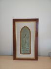 Vintage  Antique Thai Buddhist Votive Plaque Sukhothai Style Phra Leela Buddha 