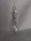 Vintage Clear Miniature Blown Glass Perfume Bottle With Stopper  dauber