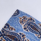 Eton Pocket Square Mens One Size Blue Brown Paisley Silk Retro Luxury Formal Nwt