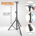 Pyle Tripod Speaker Stand  33 9 x31 5 x58 0    Inch Adjustable Holder Black 