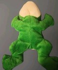 Russ Berrie Frizby The Green Frog Bean Bag Plush Stuffed Animal Toy